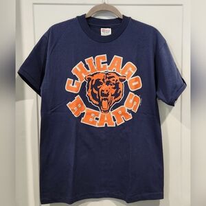 Vintage NFL Chicago Bears 90s Blue T-Shirt Football Single Stitch Hanes New 1997
